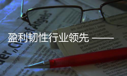 质量领先行业显高保2绩稳健彰5年韧性度业底色发展首创环盈利