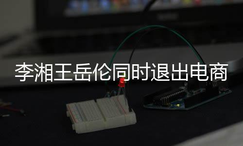 王岳关联李湘伦同两人时退商公司 商业出电已无