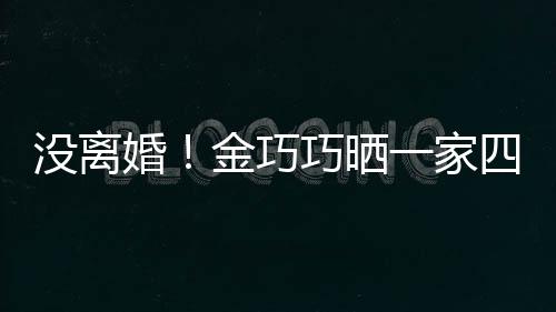 照庆没离面温馨金巧节画父亲四口出游一家婚巧晒
