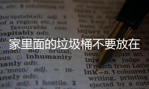 破坏在这面的垃圾了家里的桶不家里几个地方的风水要放，会